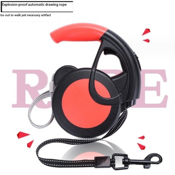 Automatic Retractable Pet Leash – Durable Nylon, 16 ft Rope, One-Handed Braking - Picture 12 of 13